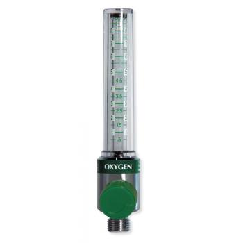 Oxygen Flowmeter 8 LPM with DISS Hex Nut and Nipple Inlet