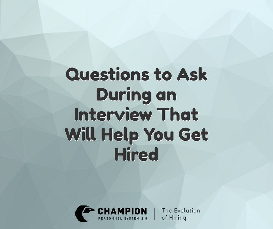 Questions to Ask During an Interview