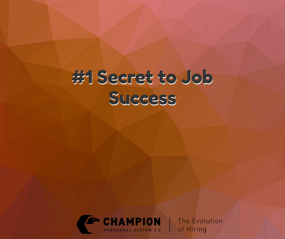 #1 Secret to Job Success