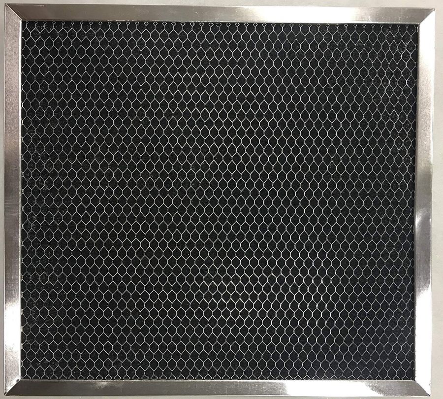 Aluminum and Activated Carbon Range Hood Filter - 8 x 9 1/2 x 5/16 - 1 Pack