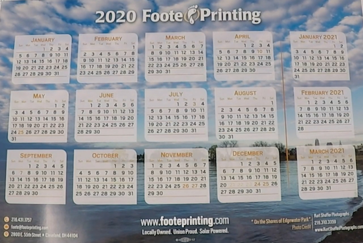 Get Your 2020 Calendars Now