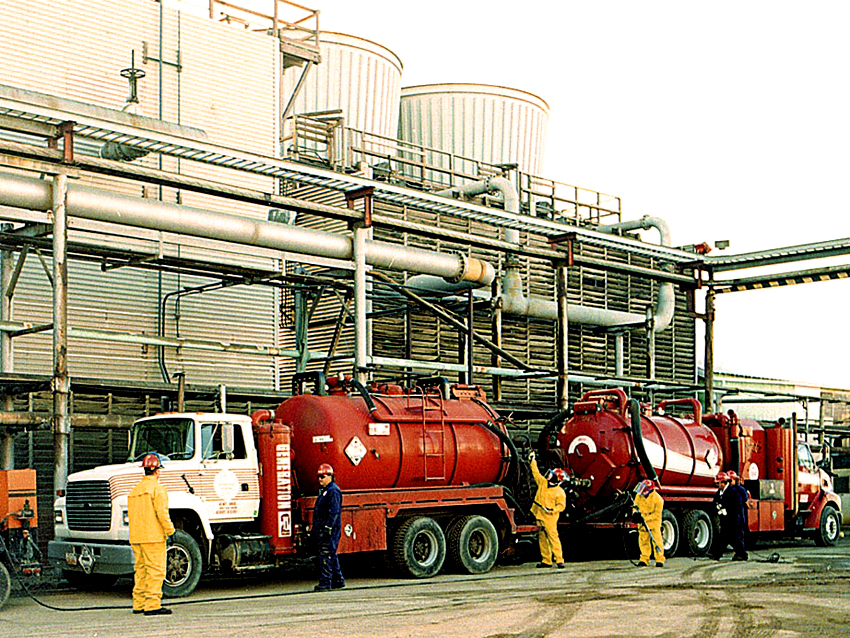 Hydrosol System liquid ring vacuum truck service.