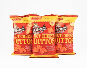 Hot Cheese Dittos, 5 oz   Case of 12 Bags