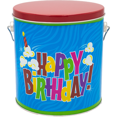 Popcorn Gift Tin, 3.5 Gallon   Half and Half