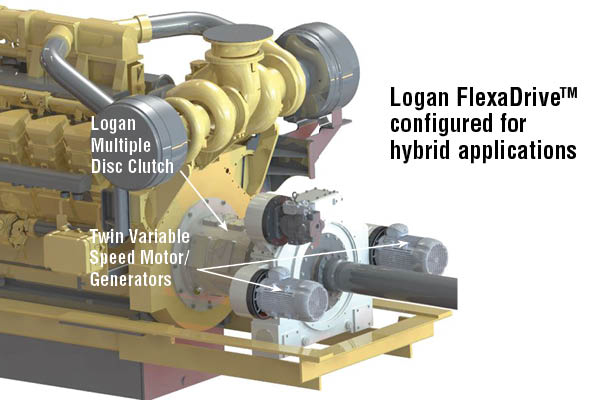 Logan FlexaDriveTM configured for hybrid applications