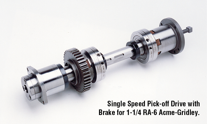  Single Speed Pick-off drive with brake for 1-1/4 RA-6 Acme-Gridley.