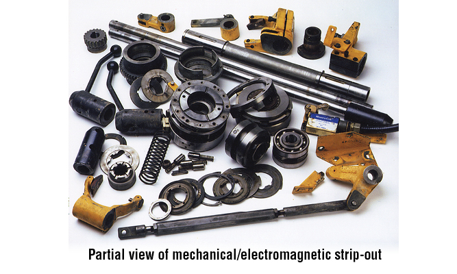 Elminated wear parts in Wickman gearbox