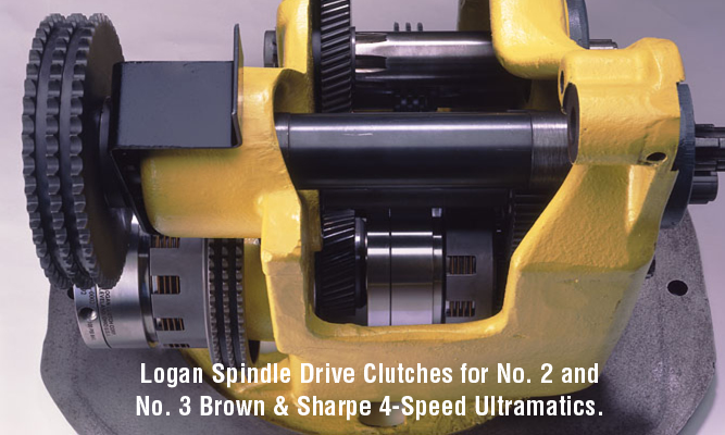 Logan Spindle Drive Clutches for No. 2 and No. 3 Brown & Sharpe 4-Speed Ultramatics.