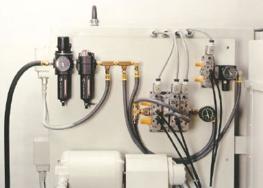 Pneumatic control layout on New Britain