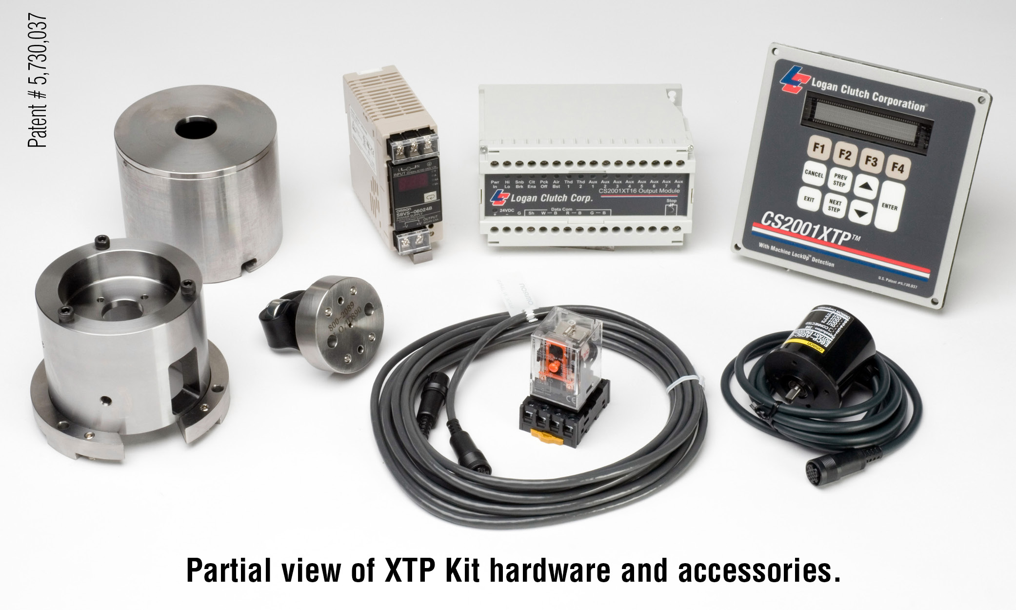 Partial view of XT kit hardware and accessories