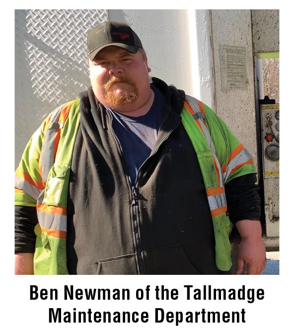 Ben Newman of the Tallmadge Maintenance Dept