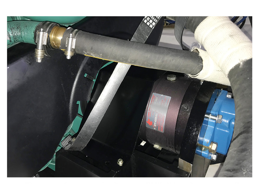 The Logan PTO Clutch supplies on-demand power via the hydraulic pump for bow thrusters and refrigeration