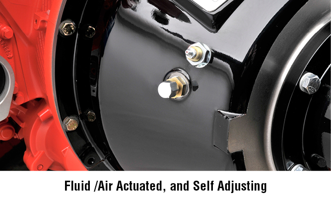 Fluid /Air Actuated, and Self Adjusting