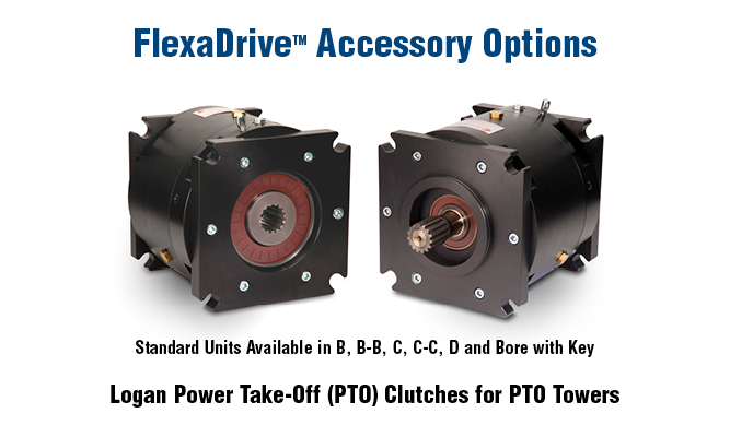 FlexaDrive Accessories Options. Logan Power Take-Off (PTO) Clutches for PTO Towers