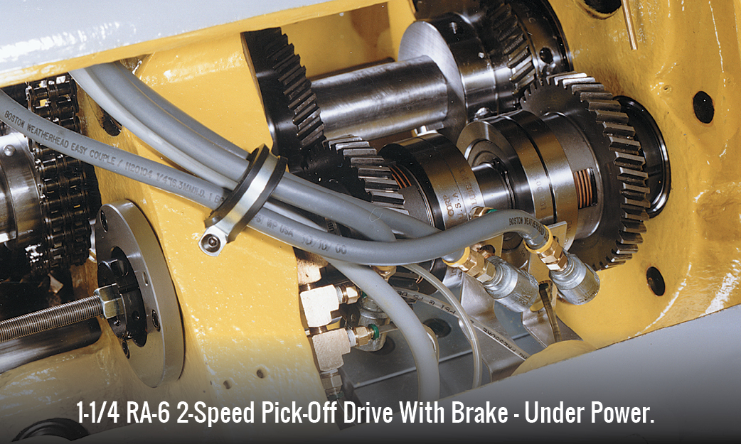 1-1/4 RA-6 2-Speed Pick-Off Drive With Brake - Under Power.