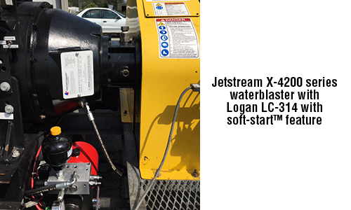 Jetstream X-4200 series  waterblaster with  Logan LC-314 with  soft-startTM feature