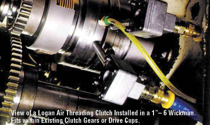 View of a Logan Air Threading® Clutch Installed in a Wickman. Fits within Existing Clutch Gears or Drive Cups.
