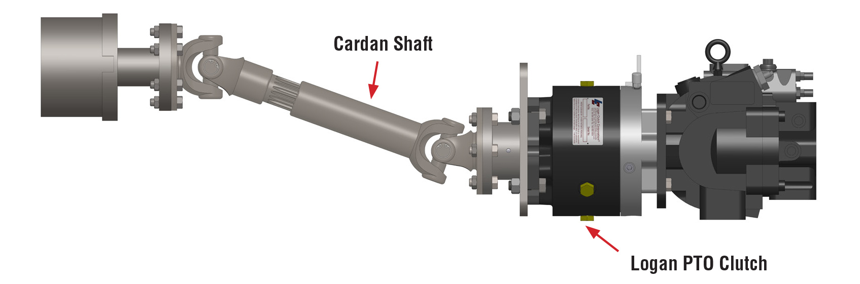 405 Series: Remote Mounting of Consecutive PTO Clutch and Auxiliary Pump
