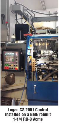 Logan CS 2001 Control installed on a BME rebuilt 1-1/4 RB-8 Acme
