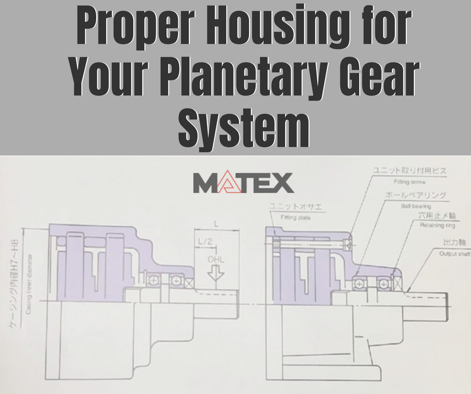 How to properly house your planetary gear system with Matex Gears