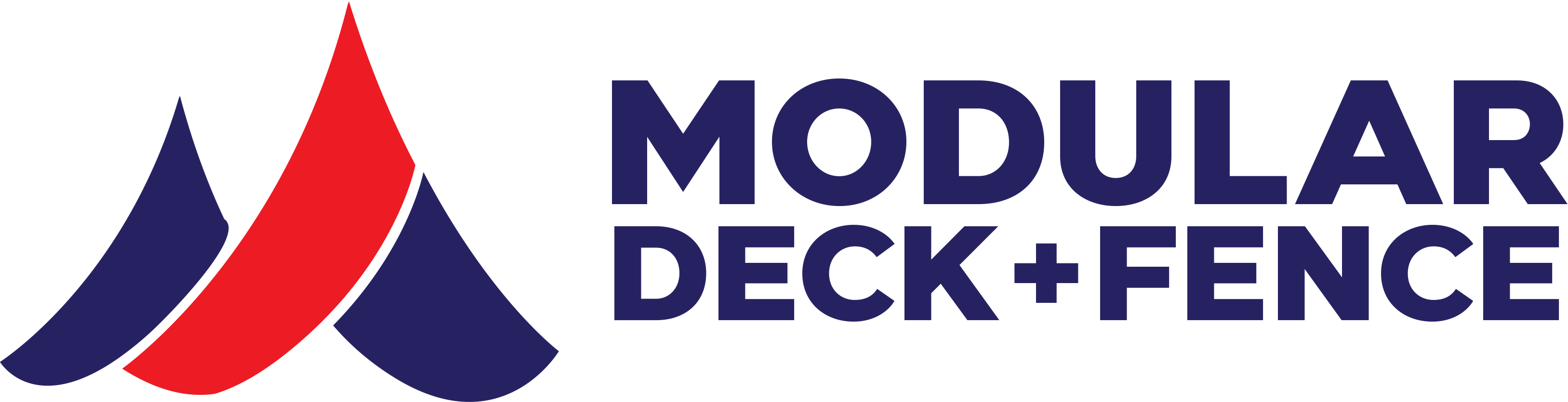 Modular Deck + Fence Logo