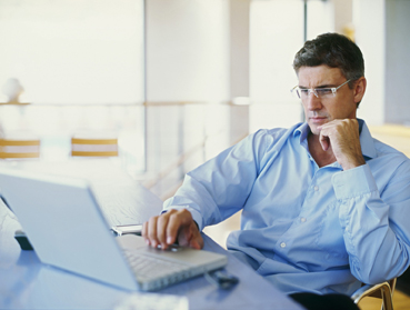 Man on computer