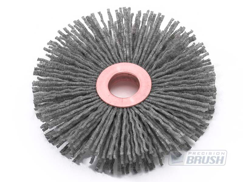 Silicon Carbide Abrasive Nylon Copper Center Wheel Brush