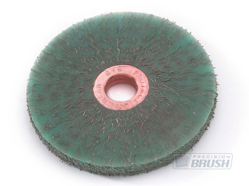 Encapsulated Carbon Steel Wire Copper Center Wheel Brush