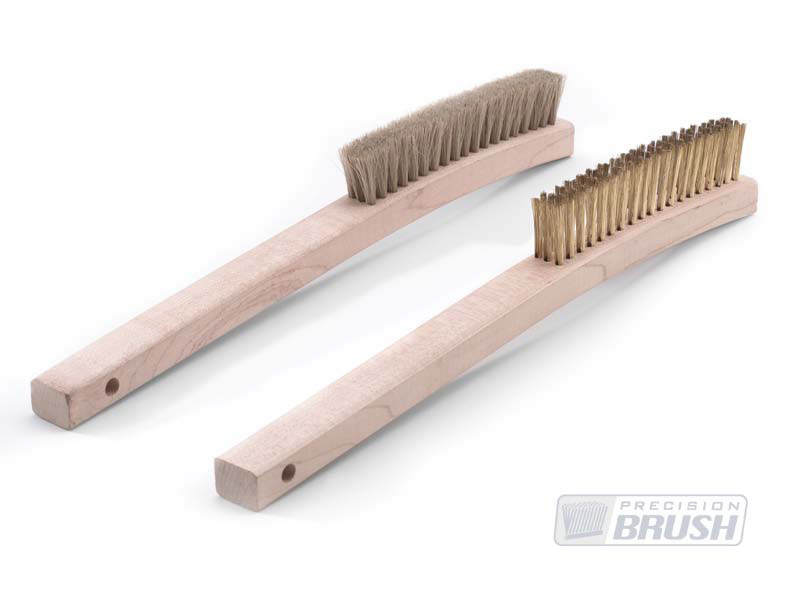 Wide Natural Bristle Small Scratch Brush