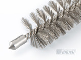 Twisted in Wire Brush with Steel End Cap Tip by Precision Brush Co.