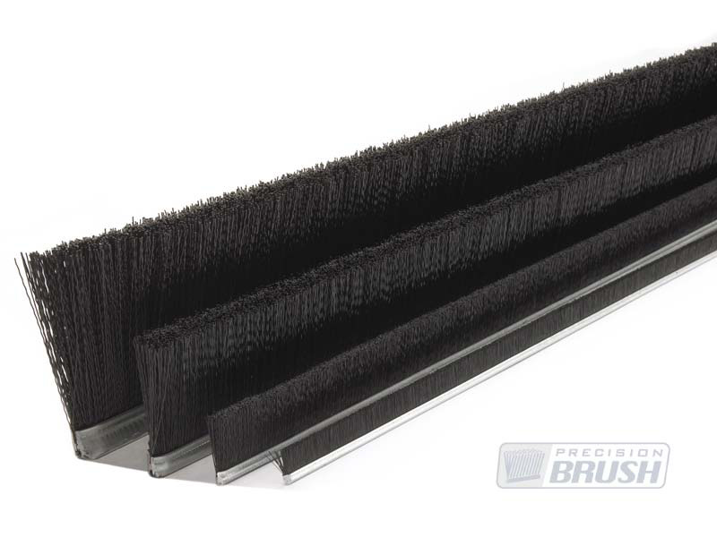 Channel Brush with Nylon Filling and Galvanized Metal Channel