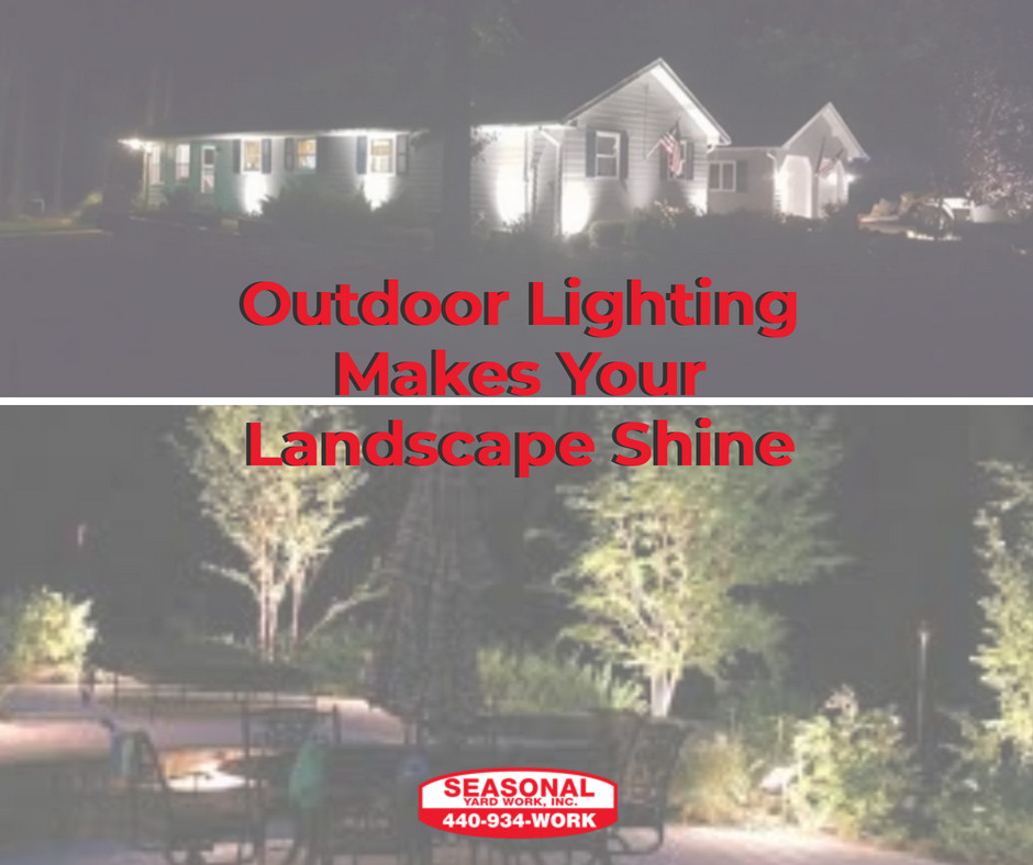 Seasonal Yard Work can brighten your house with outdoor lights | Clevealnd, OH