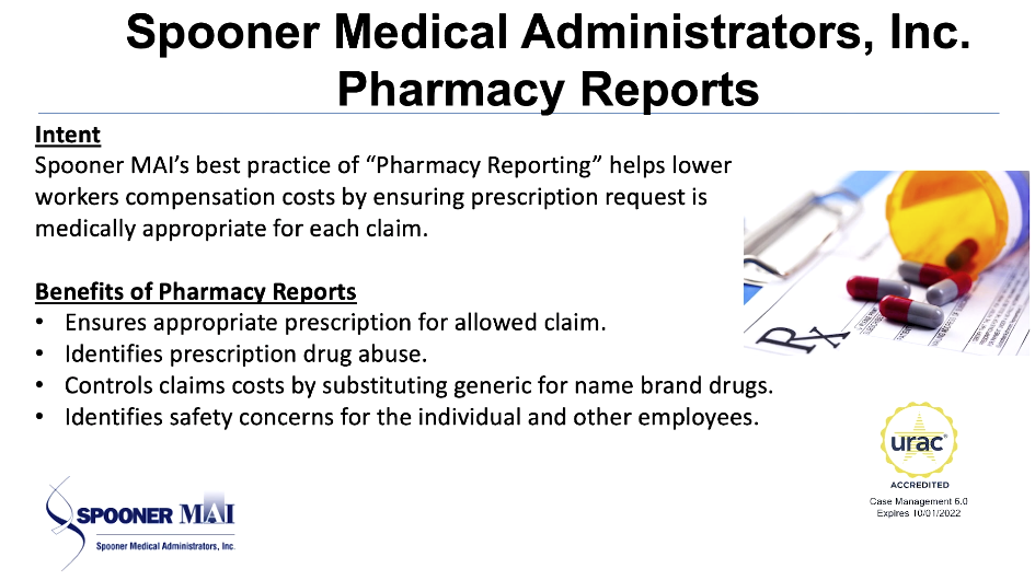 Spooner MAI Pharmacy Reports