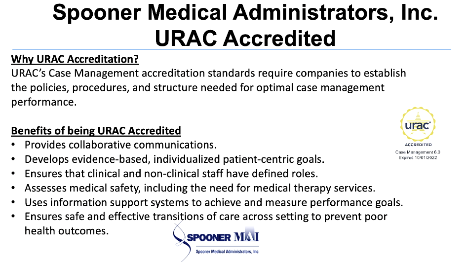 Spooner MAI URAC Accredited