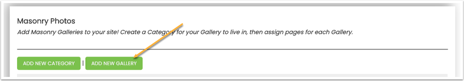 how to add a gallery to masonry module