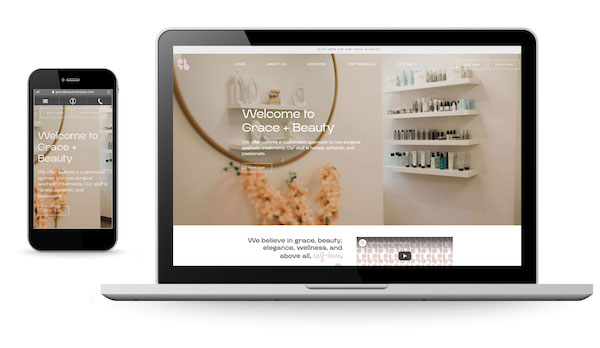 New Website Launch: Grace + Beauty Medical Spa