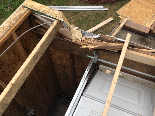 Storm Damage Garage Roof Repair in Cleveland, Ohio